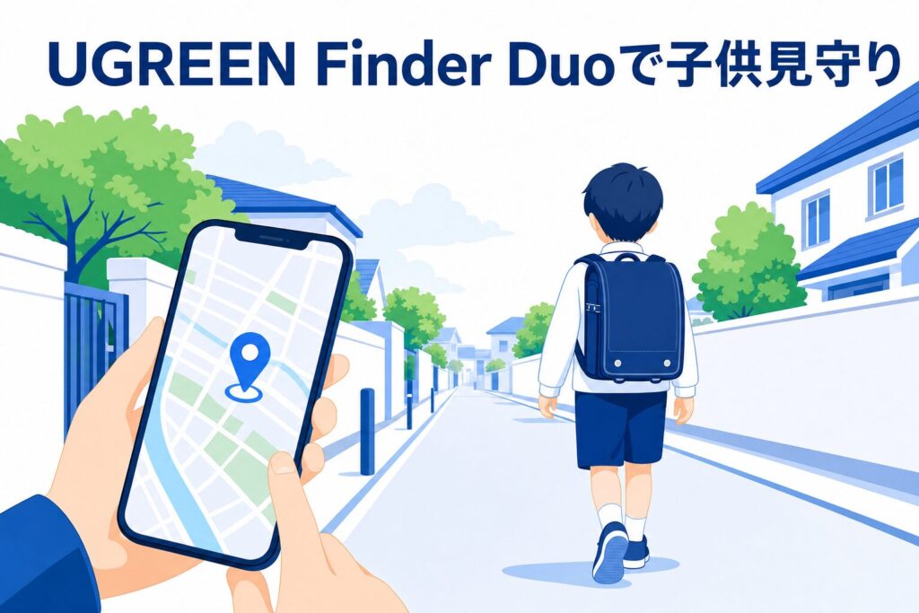 UGREEN Finder Duoで子供見守り｜小1パパの本音